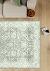 Leonie Washable Green Persian Rug