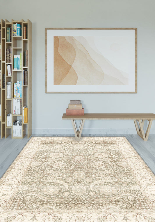 Leonie Beige Turkish Rug