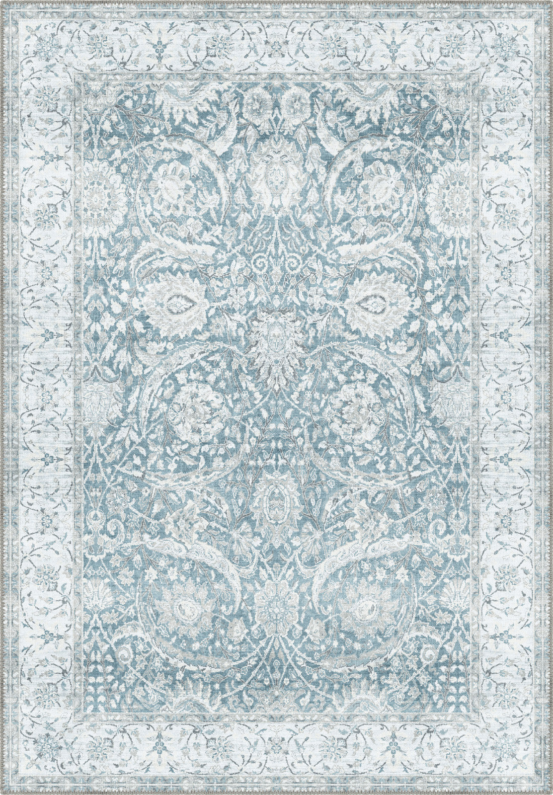 Leonie Blue Vintage Rug | Rugette
