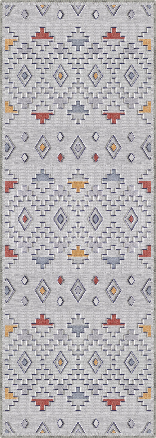 Mateo Grey Aztec Rug