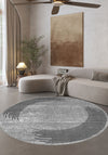 Ayden Grey Bordered Rug