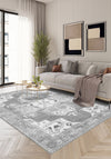 Adrian Grey Medallion Rug