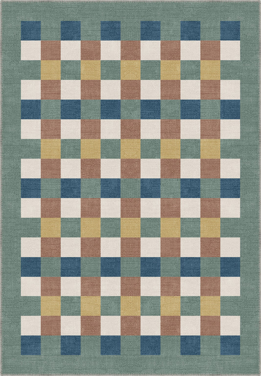 Liam Geometric Washable Rug