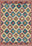 Multicolor Turkish kilim rug.