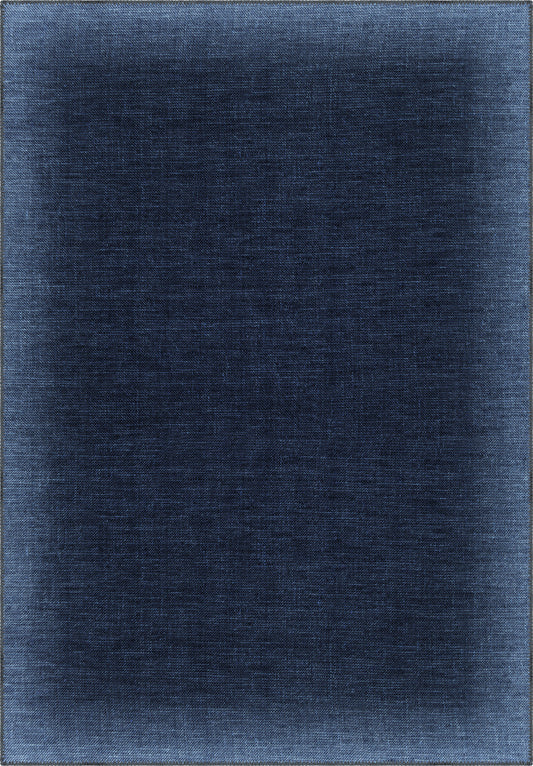 Madison Bordered Navy Blue Rug