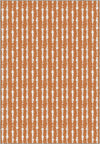 Penelope Orange Striped Rug