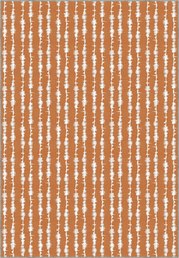 Penelope Orange Striped Rug