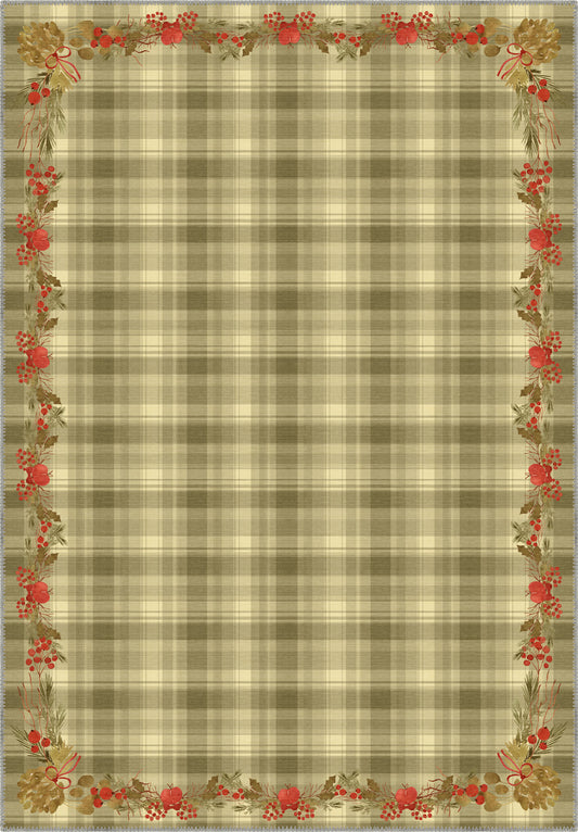 Mercy Green Plaid Christmas Rug