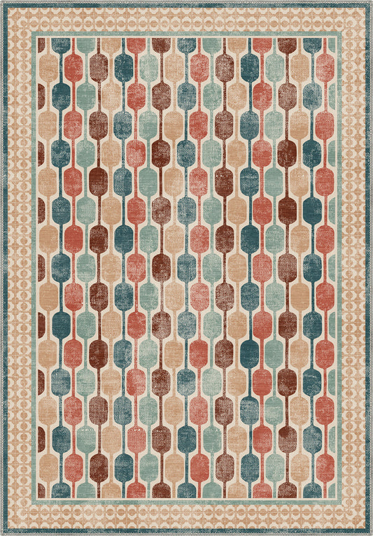 Elvara Colorful Retro Rug