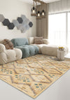 Leo Yellow Distressed Rug