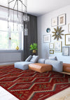 Leo Boho Red Rug