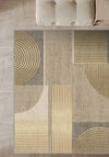 Peyton Gold Geometric Rug