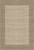 Savannah Bordered Brown Rug