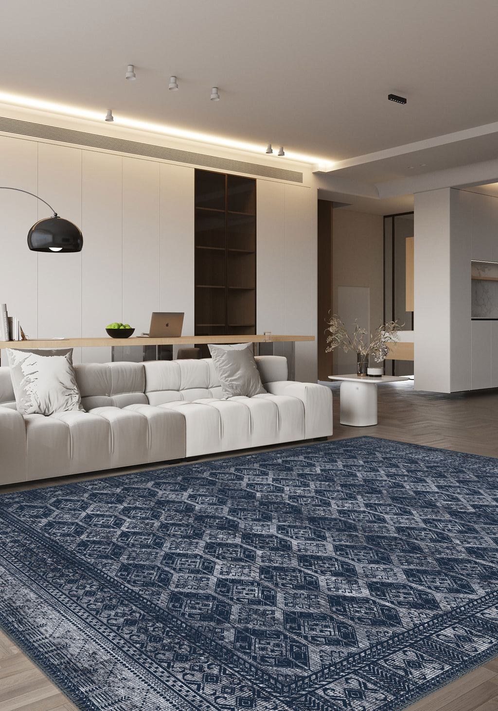 Larona Navy Transitional Rug