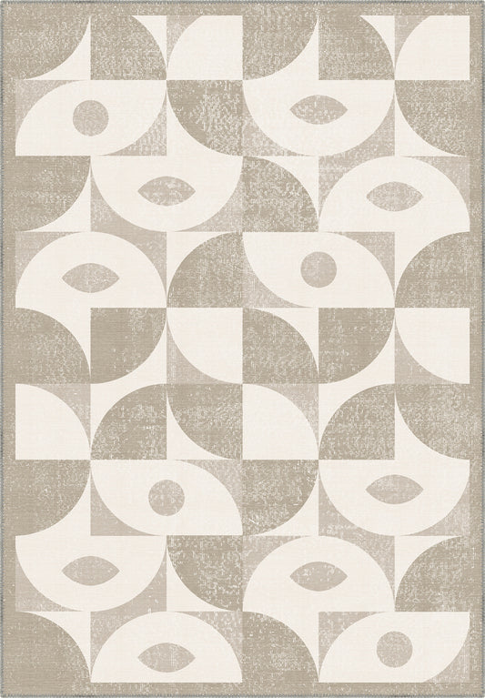 Ondara Beige Geometric Rug