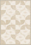 Ondara Cream Geometric Washable Rug