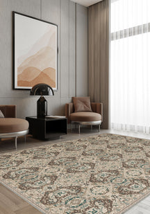 Lysandra Medallion Beige Rug