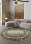 Milona Brown Bordered Rug