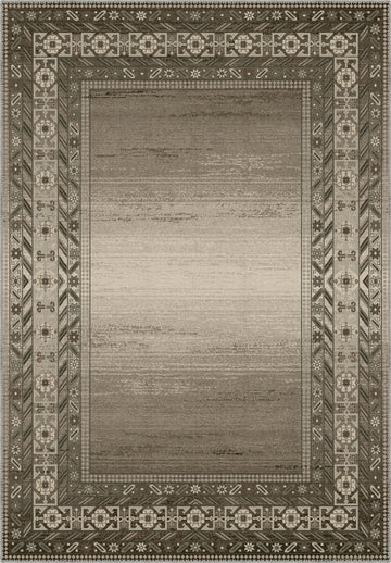 Milona Brown Bordered Rug