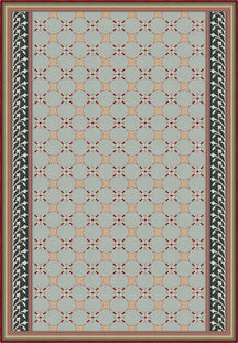 Eloise Vintage Trellis Tile Rug