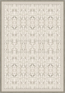 Aveline Beige Distressed Foliage Rug
