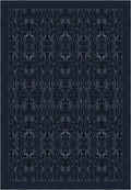 Aveline Deep Navy Damask Rug