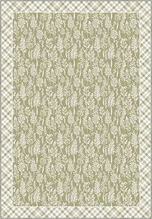 Alder Floral Sage Green Rug