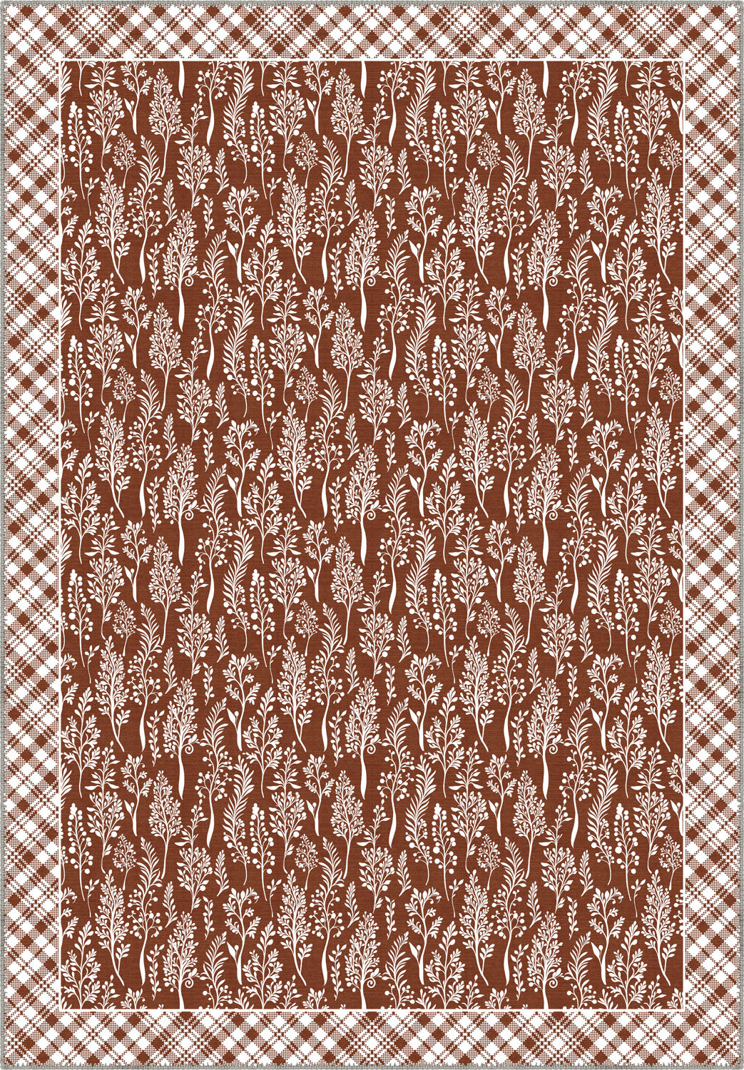 Alder Floral Terracotta Rug