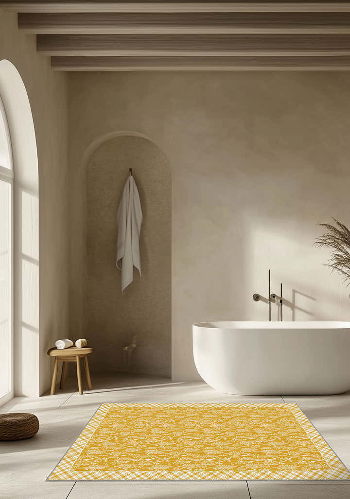 Alder Yellow Cottagecore Rug