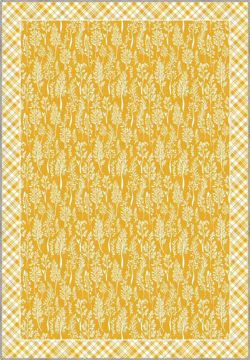 Alder Yellow Cottagecore Rug