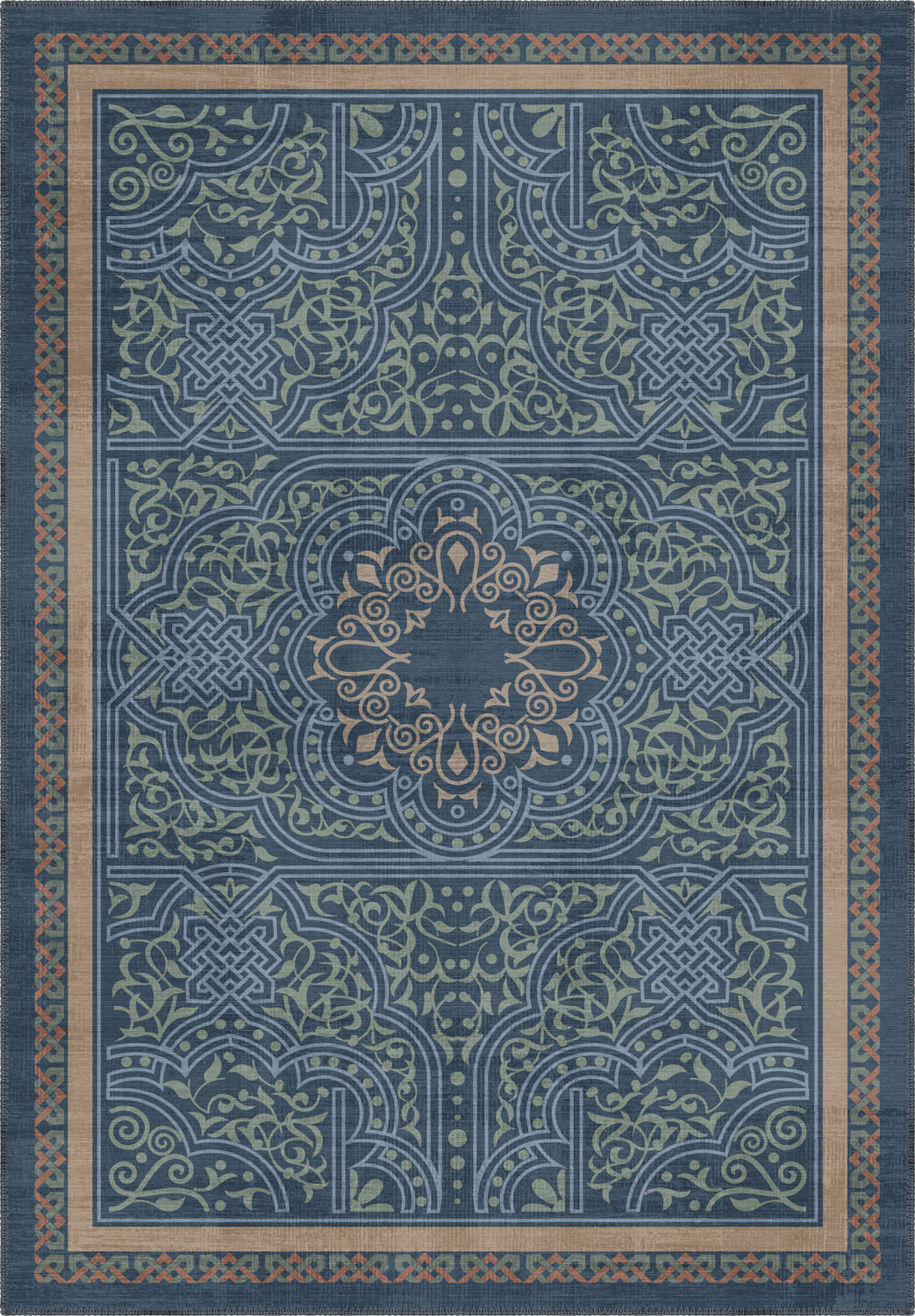 Ronan Blue Celtic Rug