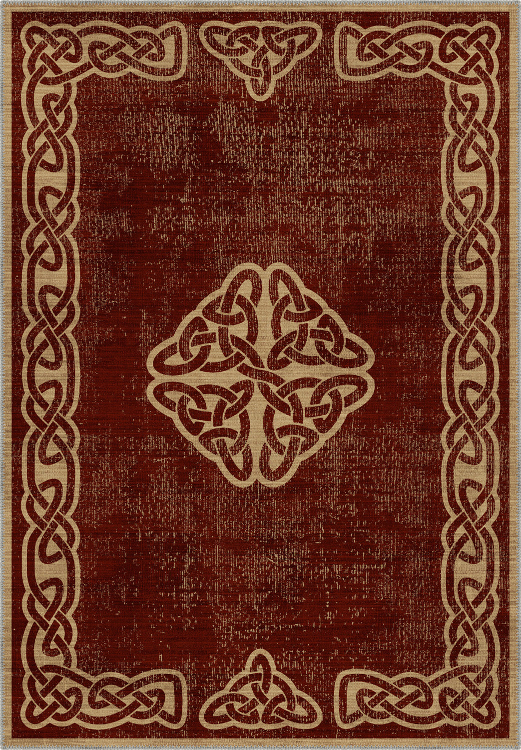 Sorin Celtic Burgundy Rug – Rugette