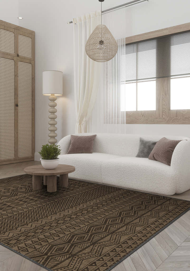 Naya Brown Tribal Rug