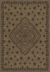 Brown hessian rug, rustic rug.