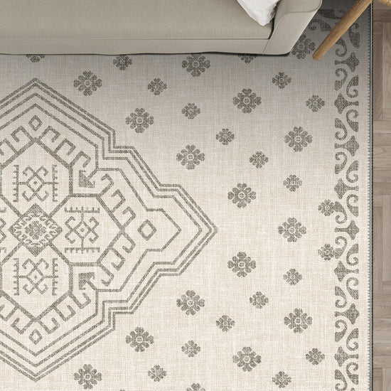 Ivory berber rug for living room.