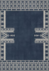 Kora Navy Scandi Rug