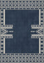 Kora Navy Scandi Rug