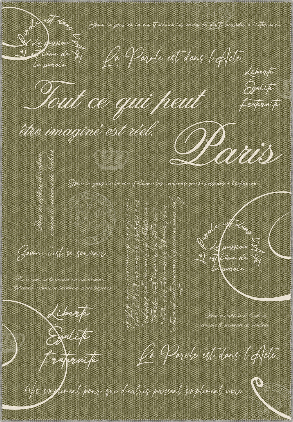 Emeric Sage Document Rug