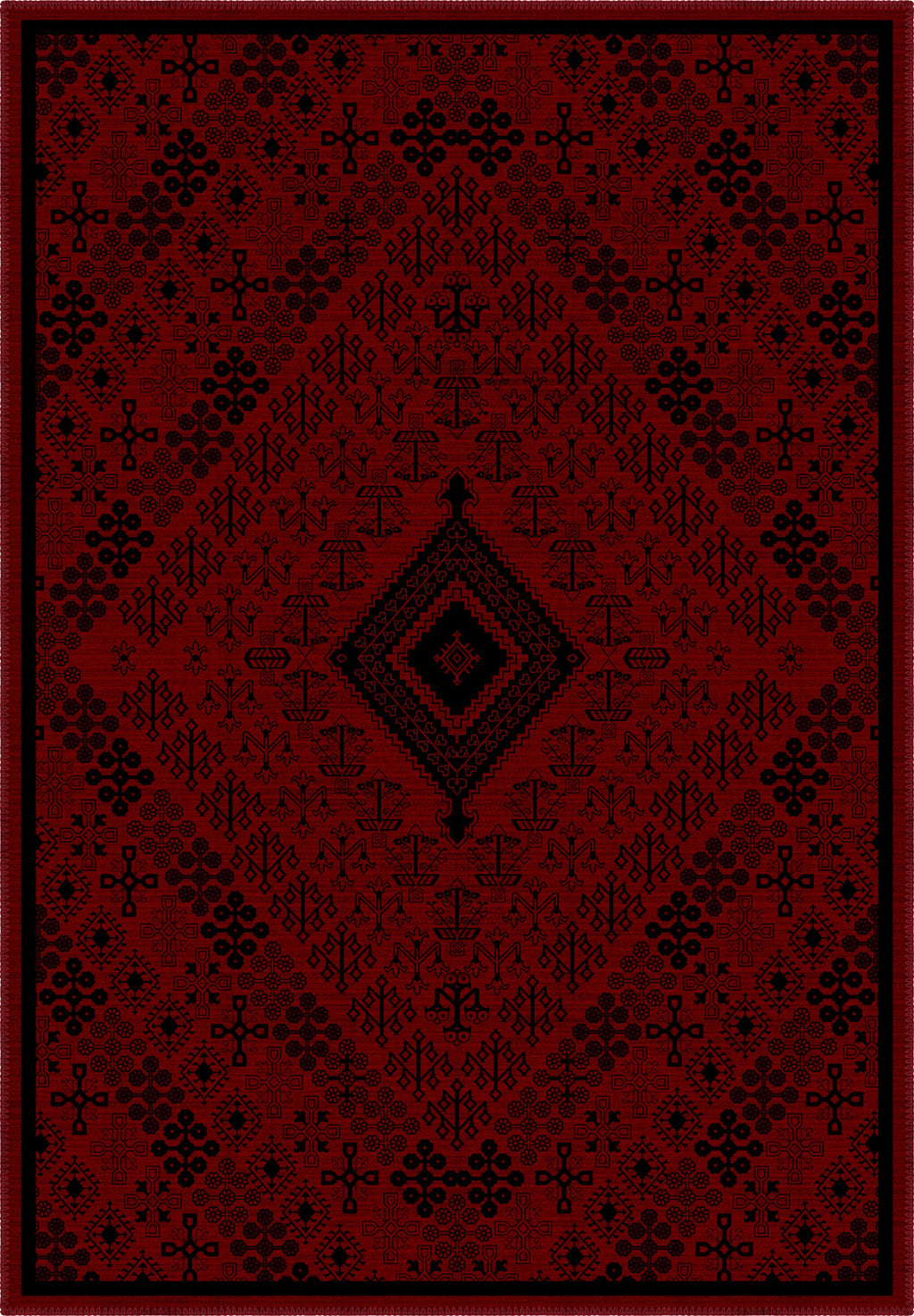 Burgundy persian rug