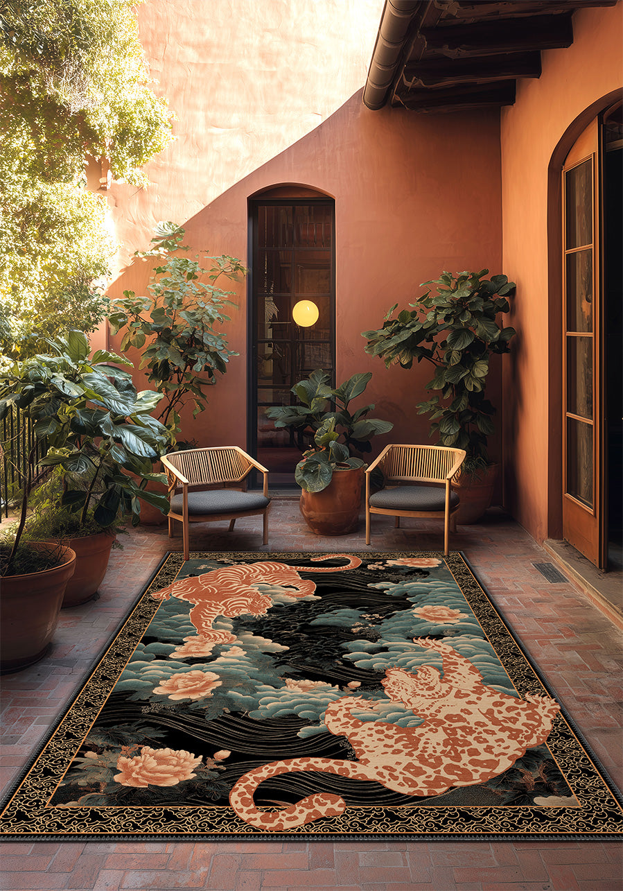 Akira Japanese Tiger Rug | Washable Rug – Rugette