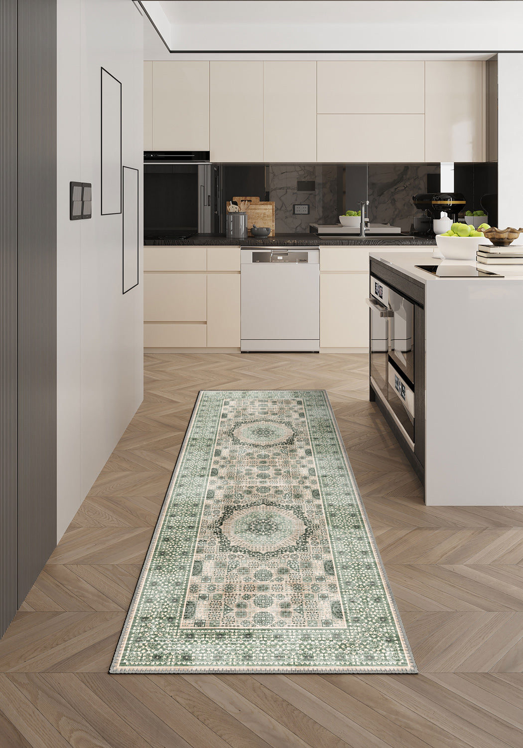 Yasmin Sage Green Persian Rug | Rugette Mamluk Rug