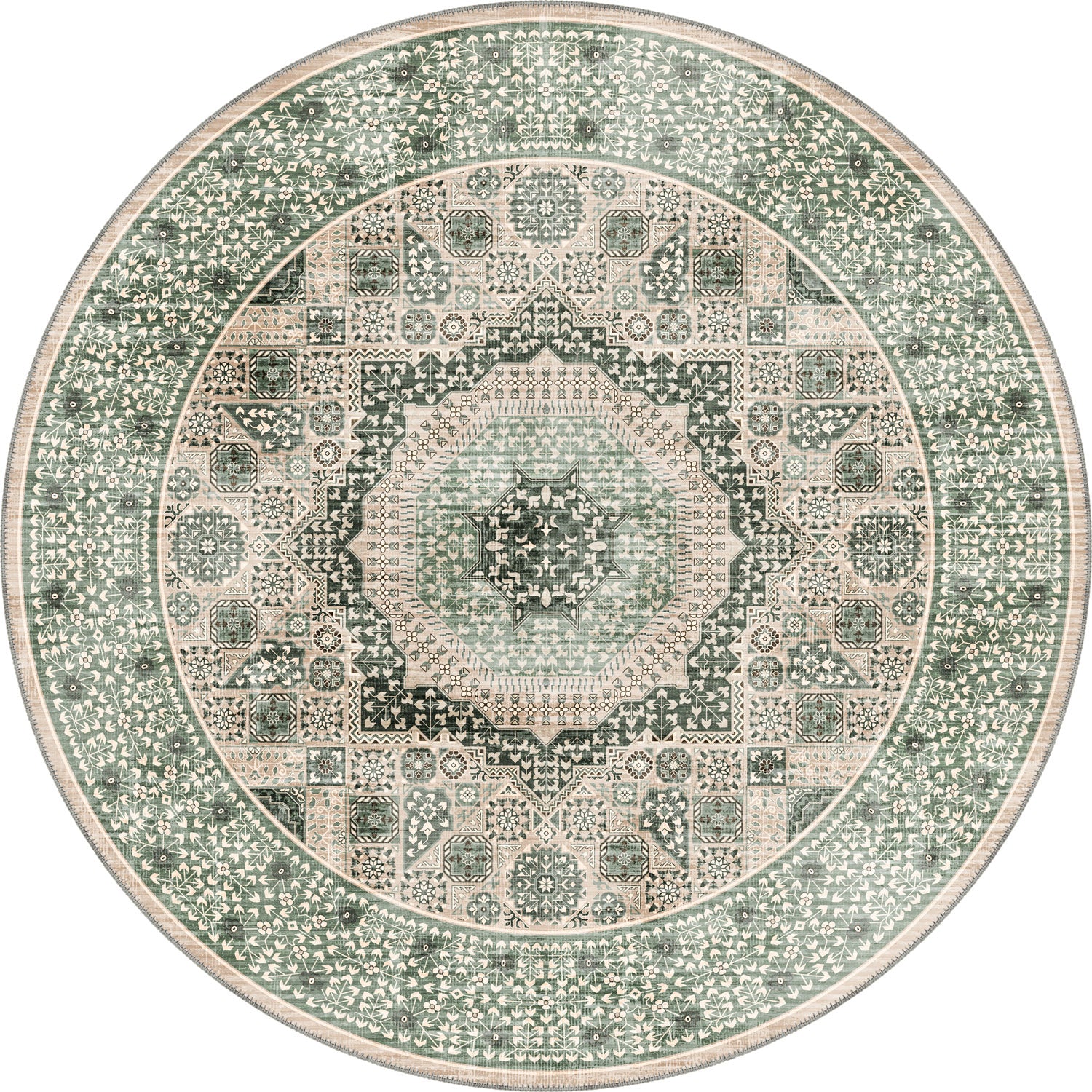 Yasmin Sage Green Persian Rug | Rugette Mamluk Rug