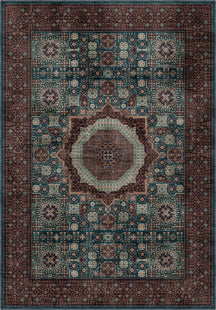 Yasmin Teal Mamluk Rug