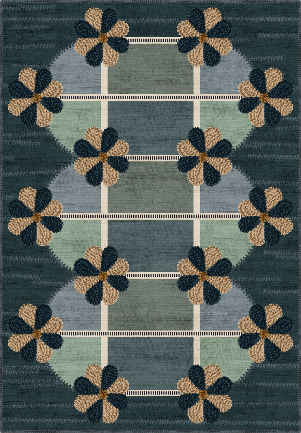 Delano Midcentury Eclectic Rug | Washable Rug – Rugette