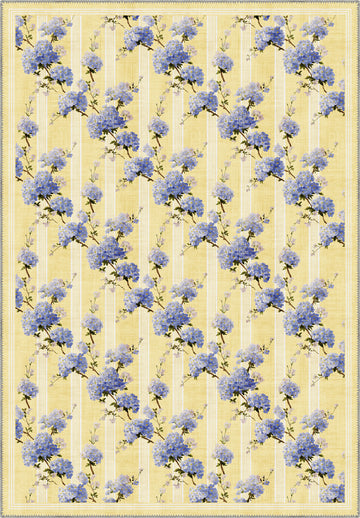 Floral french country rug.