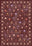 Burgundy Floral rug for living room.