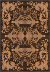 Brown baroque rug