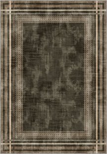 Brown eclectic rug for living room.
