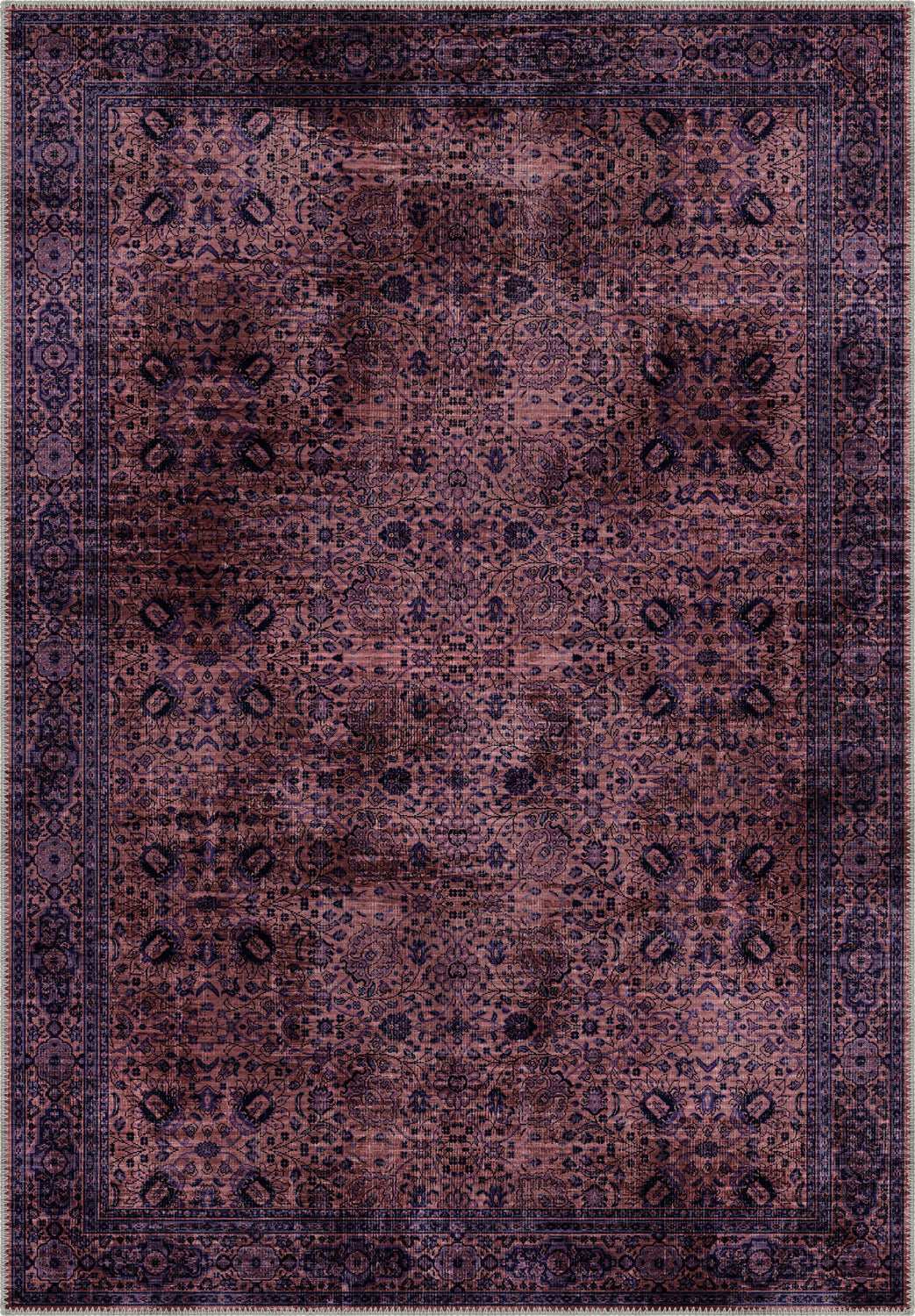 Dorothy Deep Plum Rug | Rugette Farmhouse Rug