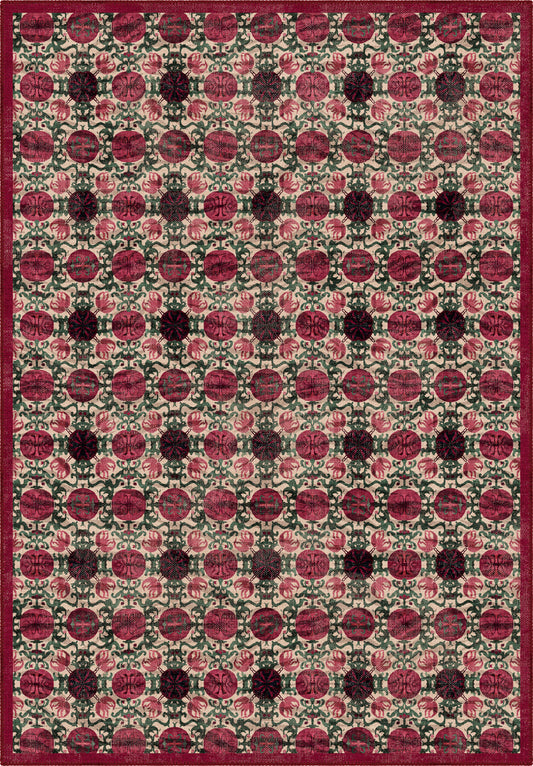 Granada Burgundy Pomegranate Rug